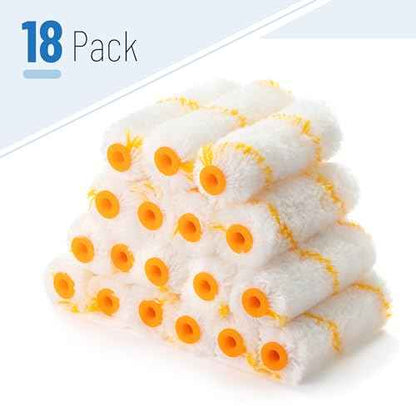 Bates- Paint Roller Covers, 18 Pack, 4-Inch Covers for Paint Roller 4 Inch Paint Roller Covers, 4 Paint Roller Covers, Covers for Paint Rollers 4 Inch, 4 Inch Rollers for Painting Small Paint Rollers