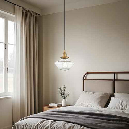 Pathson Vintage Island Pendant Light, Glass Adjustable Hanging Pendant Lamp, Modern Ceiling Chandelier for Dining Room Living Room Bedroom Kitchen Lighting