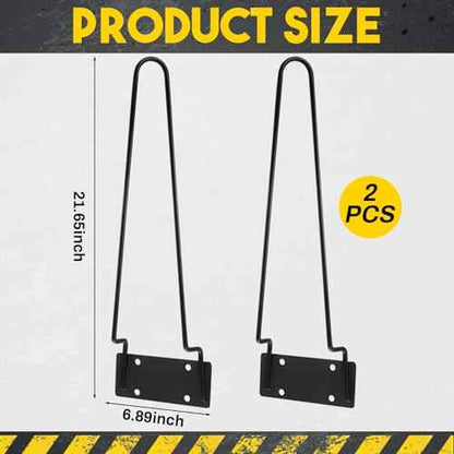 Suzile 2 Pcs Traffic Safety Cone Holder for Truck Heavy Duty Road Parking Cone Trailer Vertical Mount with Installation Screws and Pre Drilled Mounting Plate, Corrosion Resistant, Black