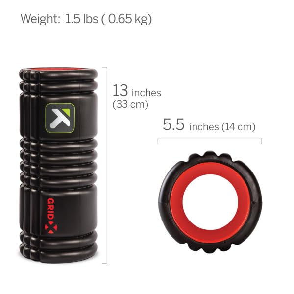 Trigger Point Performance TriggerPoint GRID X Foam Roller with Free Online Instructional Videos, Extra Firm (13-Inch)