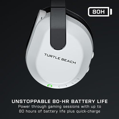 Turtle Beach Stealth 600 Wireless Multiplatform Amplified Gaming Headset for Xbox Series X|S, Xbox One, PC, PS5, PS4, & Mobile – Bluetooth, 80-Hr Battery, Noise-Cancelling Mic – White