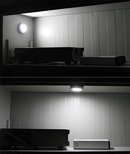 3 Pcs Motion Sensor Light Indoor, Searik Magnetic LED Night Light Battery Powered Step Lights Stair Closet Light Under Cabinet Lighting Stick On Anywhere Lamp for Home Kitchen Hallway Cabinet Bathroom