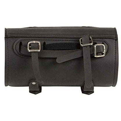 Milwaukee Leather MP8520 Black Small PVC Motorcycle Windshield Tool Bag with Buffalo Nickel Snaps - One Size