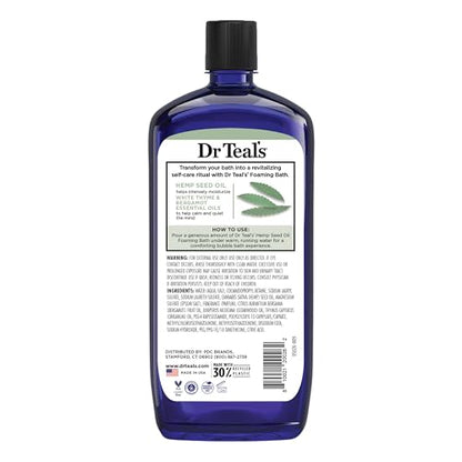 Dr Teal's Foaming Bath with Pure Epsom Salt, Relax & Relief with Eucalyptus & Spearmint, 34 fl oz (Pack of 2)