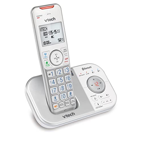 VTech VS112-4 Bluetooth 4 Handset Cordless Phone for Home with Answering Machine, Call Blocking, Caller ID, Intercom and Connect to Cell