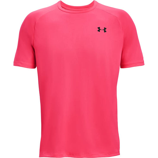 Under Armour Men's Tech 2.0 Short-Sleeve T-ShirtDISC , Pink Shock (684)/Black, X-Small