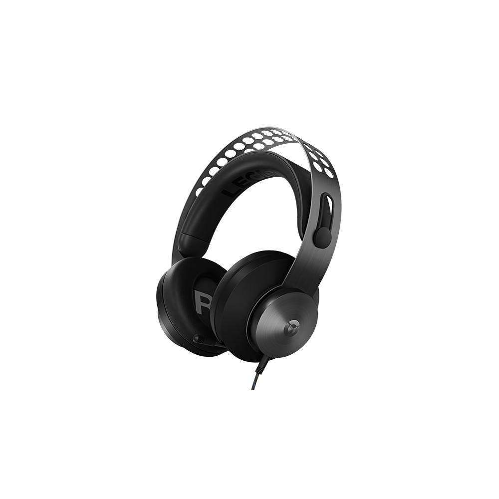 Lenovo Legion H500 PRO 7.1 Surround Sound Gaming Headset, Noise-Cancelling Mic, Memory Foam & PU Leather Earcups, Stainless Steel Headband, PC, PS4, Xbox One, Nintendo Switch, GXD0T69864, Black