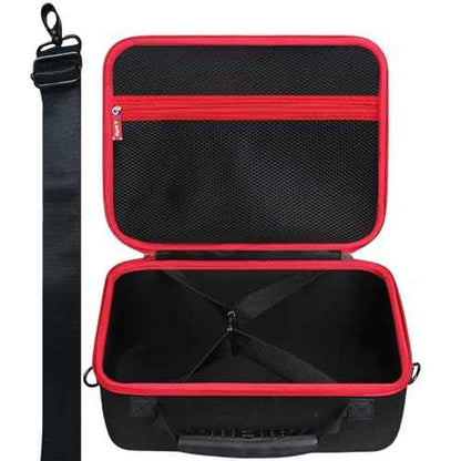 Case for CRAFTSMAN CMCF940M1 / CMCF921B V20 RP Impact Wrench 1/2 Inch & Battery and Charger with Mesh Pocket - Hard Protective Travel Carrying Storage Organizer Bag (Black & Red)