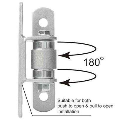 Heavy Duty Bolt on Sealed Bearing Outdoor Gate Hinges - Bolt onto Gate and Post for Large Heavy Driveway Gates Up to 1100 Pounds, Adjustable Yoke Pivot CI3700 Gate Hinge (Sold as a Pair)