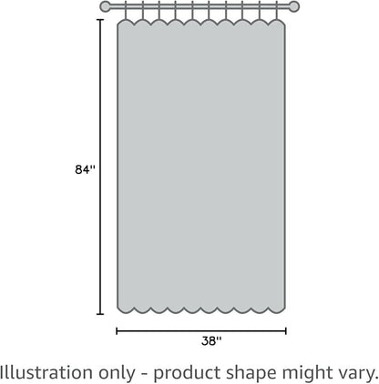 Tollpiz Linen Curtain Bedroom Rod Pocket Semi Sheer Curtains Burlap Light Filtering Thick Linen Drape for Living Room, 38 x 84 inches Long, Natural, Set of 2 Panels