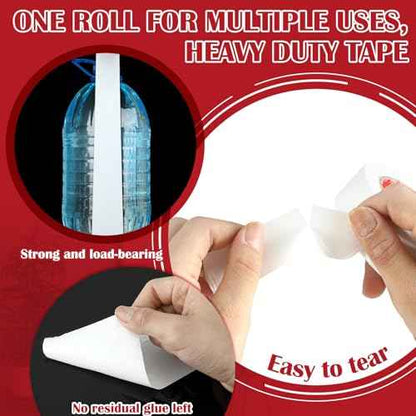 4 Pack Duct Tape White Heavy Duty 1inch 2inch 3inch 4inch*50ft Waterproof Outdoor Adhesive Tape Industrial Grade Duct Tape Strong Adhesive, No Residue for Home Improvement Indoor and Outdoor