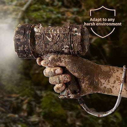 BUYSIGHT Rechargeable Spotlight Flashlight, High Lumen Hand held Spotlight Waterproof Flashlight Hunting Lamp with red Filter£¨ Camouflage Green Mini