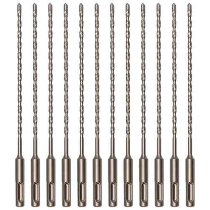 3/16" x 8" Masonry Drill Bits 3/16 in. SDS Plus Hammer Concrete Drill Bits for Block, Brick, Stone, 12 Pack
