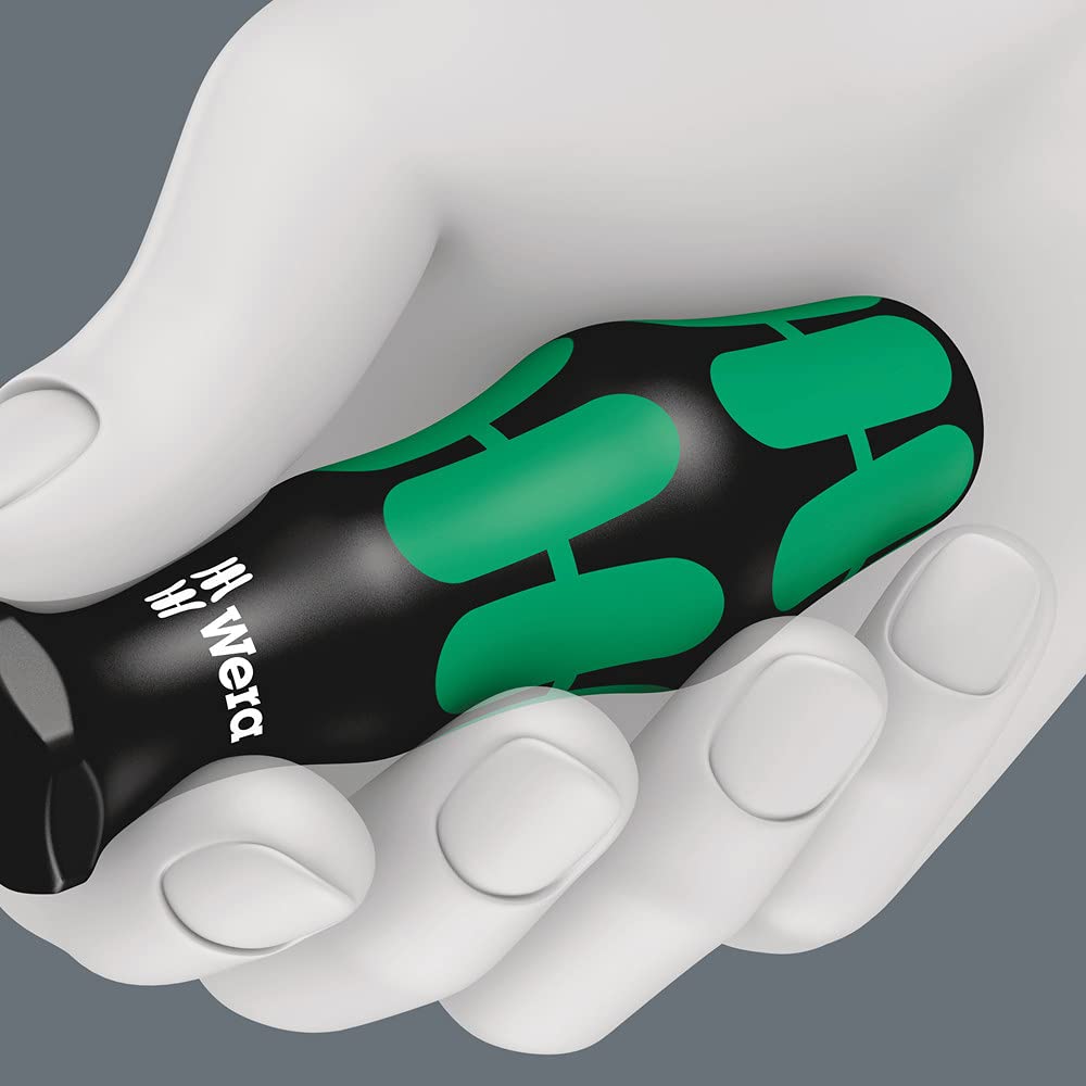 Wera - 5105650001 Kraftform Plus 334/6 Screwdriver Set with Rack and Lasertip, 6-Pieces, Multicolor, Slotted: 6.5x150mm, 3x80mm, 4x100mm, 5.5x125. Phillips: PH1x80, PH2x100