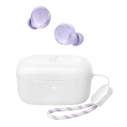 Soundcore by Anker A20i True Wireless Earbuds, Bluetooth 5.3, App, Customized Sound, 28H Long Playtime, Water-Resistant, 2 Mics for AI Clear Calls, Single Earbud Mode (Purple)