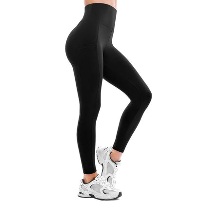 Walifrey Leggings with Pockets for Women 2 Packs,Women's High Waisted Yoga Leggings Gym for Workout Black LXL