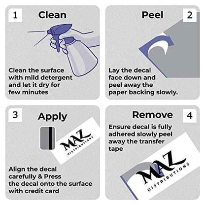 MAZ DISTRIBUTIONS ? If You Miss Clean The Piss Sticker ? Vinyl Toilet Sticker For Washroom and Bathroom ? Indoor and Outdoor Use ? Waterproof Decal for Guestroom ? Removable Toilet Wall Decal- MAZ 432