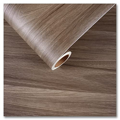 CRE8TIVE Wood Contact Paper for Countertops Waterproof Faux Wood Peel and Stick Wallpaper Removable Self Adhesive Thick Rustic Wood Grain Contact Paper Vinyl Roll for Kitchen Cabinets Shelves 12"x80"