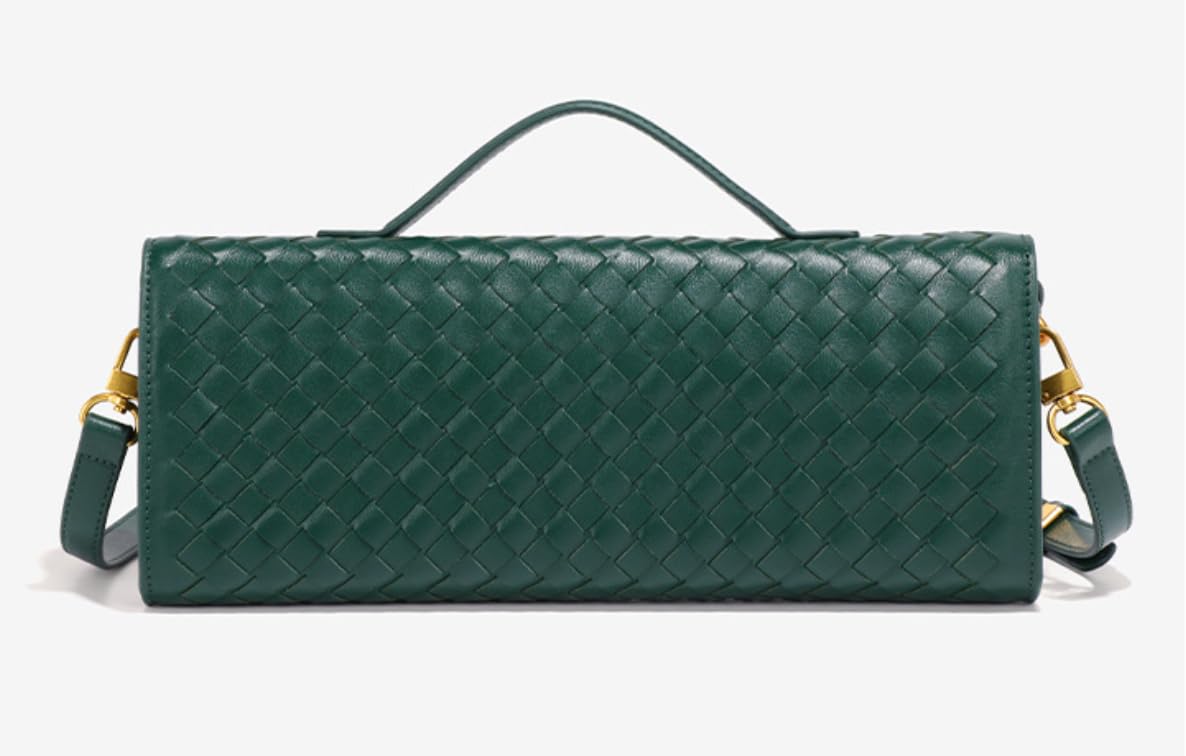 Upbull Trendy Woven Evening Clutch Purses Women Underarm Shoulder Handbag Cute Satchels Crossbody Purse PU Leather Wallet