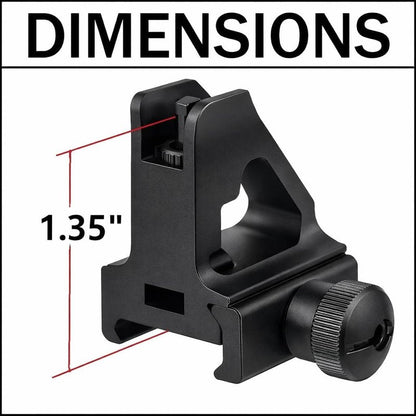 Detachable Low Profile Front Tower for .223 5.56 - Flip-Up Compatible Tactical Rifle | Weaver Rail