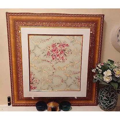 Teemall Vintage Blooming Flower Wallpaper Peel & Stick Backsplash Mural for Livingroom Bedroom Kitchen 17.7''x98''