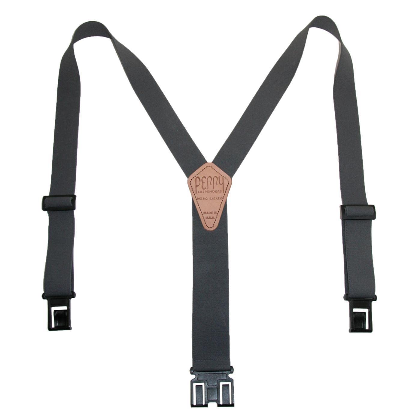 LARGE GREY BIG AND TALL SUSPENDERS