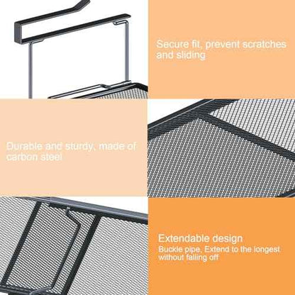 YOLOPARK Under Shelf Organizer, Extendable Under Shelf Storage for Pantry Cabinet, Laundry Room, Shoe Bench, Closet