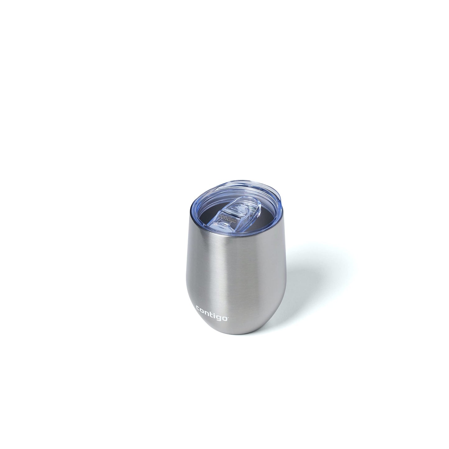 Contigo River North Stainless Steel Wine Tumbler with Splash-Proof Lid, 12oz., 2 Pack, Dark Ice & Stainless Steel