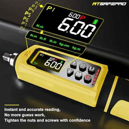 Digital Torque Screwdriver Set, 0.8-53.1 in-lbs/0.09-6 Nm, 45 PCS 1/4" Inch Pound Torque Wrench Screwdriver with Buzzer, LED Indicator & Vibration, 9 Preset Modes, ¡¾2% Accuracy for Precision Work