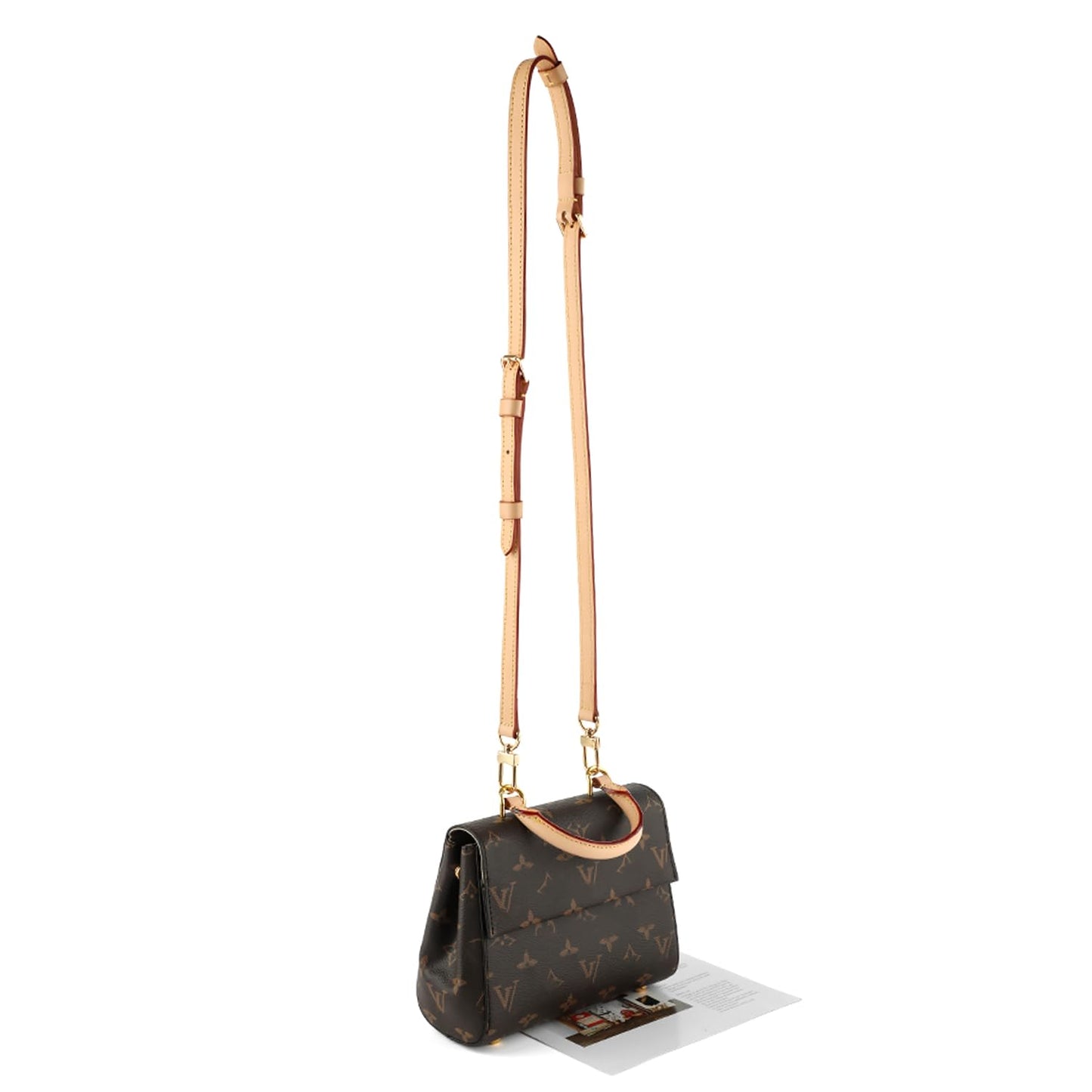 BEUDW Vachetta Leather Crossbody Strap for SPEEDY L V Handbag Replacement Shoulder Strap