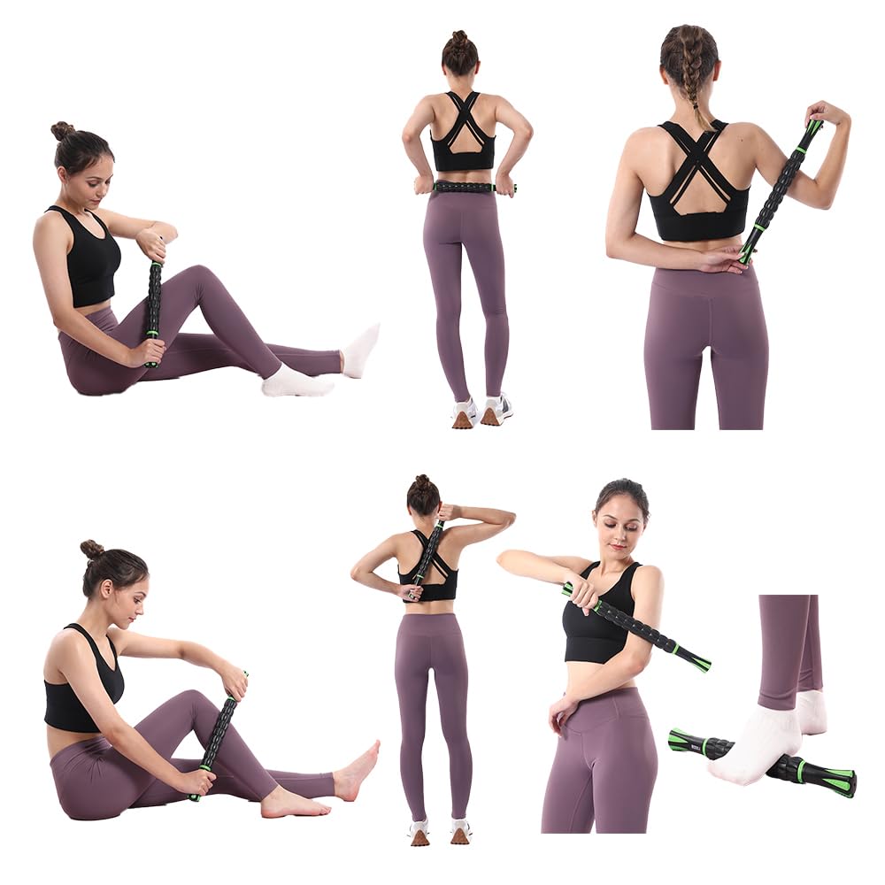 Muscle Roller, Massage Roller Stick for Athletes, Help Reducing Muscle Soreness Cramping Tightness Leg Arms Back Calves Muscle Massager