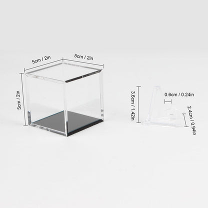 Kcgani Clear Championship Ring Holder Box, Acrylic Championship Ring Holder Box, Clear Acrylic Display Easel Display Case and Holder for Baseball Softball Football Tournament Cheer Leading Rings