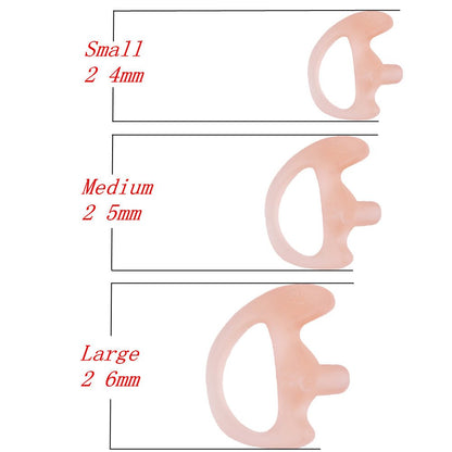 Replacement Earmold Earbud Earplug for M0torola Kenwood Two-Way Radio Air Acoustic Coil Tube Audio Kits (Pink, Medium)