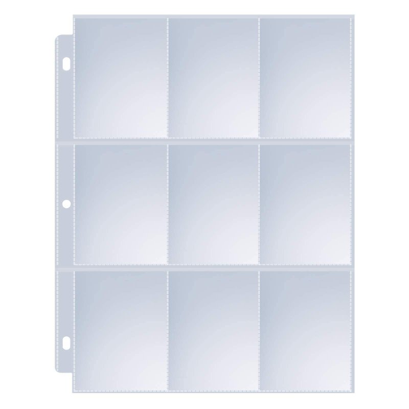 36 Pack 9 Pocket Page Protectors, Sooez Trading Card Sleeves for 3 Ring Binder, Baseball Cards Holder, Protective Pages Sheets for Binders Album, Fit for Collectible Games, Sports Cards