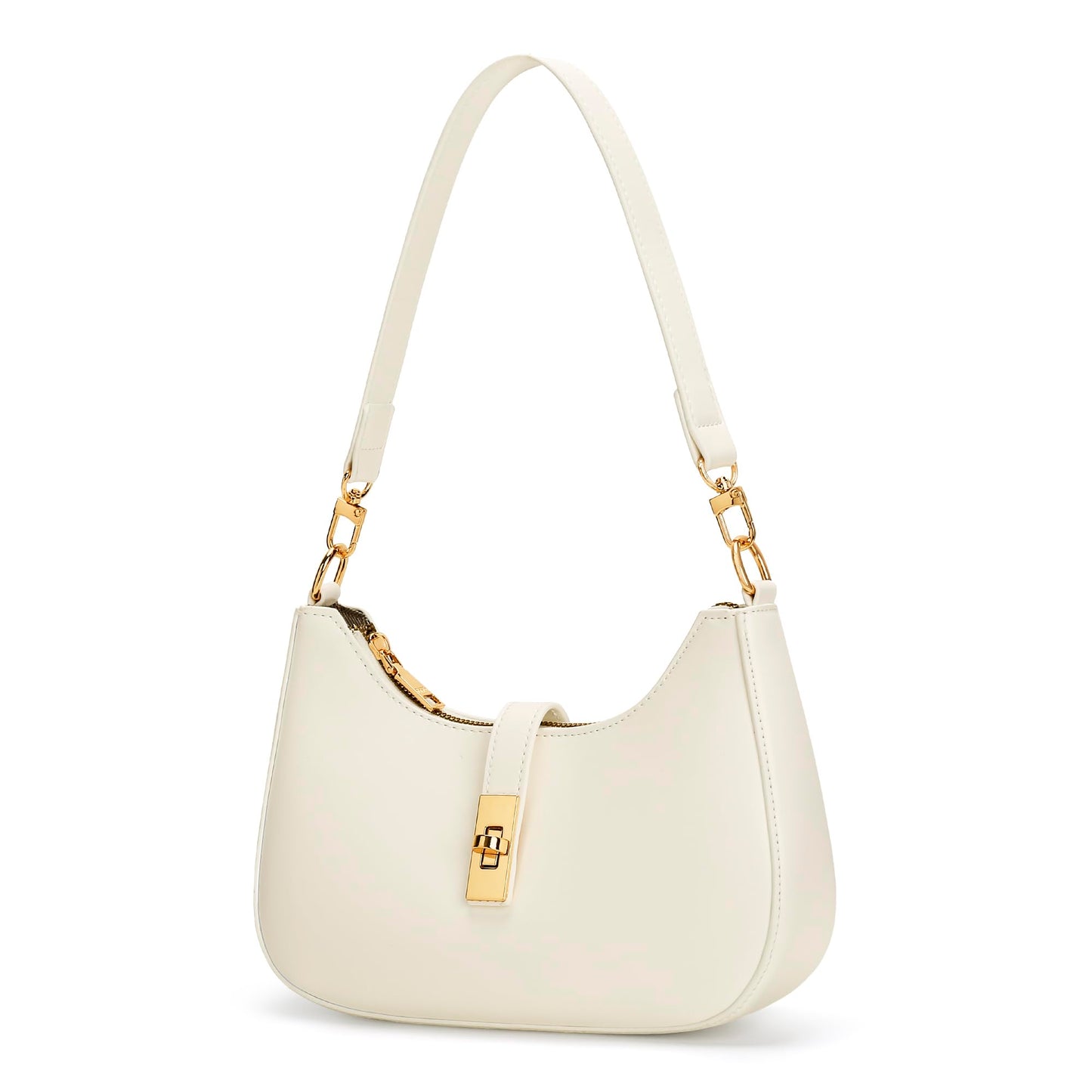 KKXIU Shoulder Bag for Women Cute Hobo Handbag and Vegan Leather Retro Small Clutch Purse with Zipper Closure