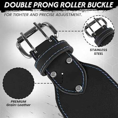 ABRIX Leather Tool Belt for Men ? Heavy Duty 28 Pocket Tool Belts with Padded Foam, Adjustable (Fits 30" to 50"), Maroon (Chocolate, Extra Large) (Black, Extra Large) (Black)