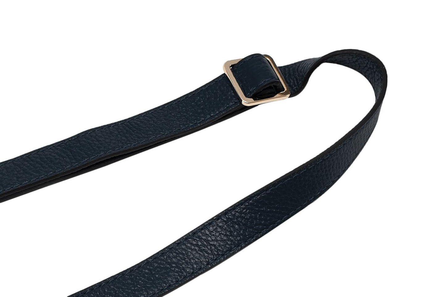 VanEnjoy Full Grain Genuine Leather Adjustable CrossBody Strap Replacement for Bag Purse, 0.7" Wide,26-51" Long (Navy)
