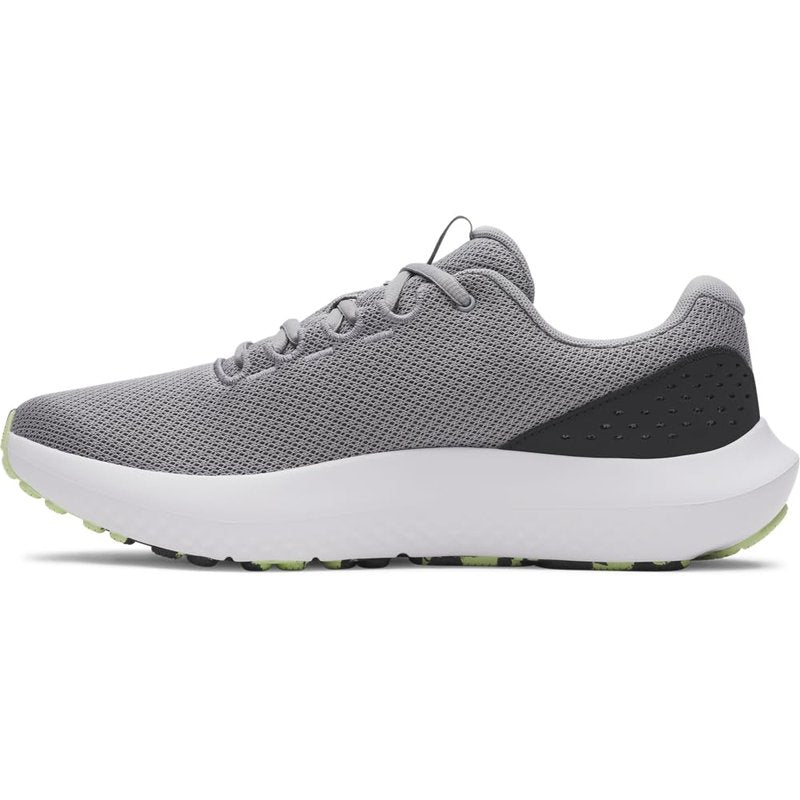Under Armour Men's Charged Surge 4, (035) Steel/Anthracite/Lumos Lime, 10.5, US