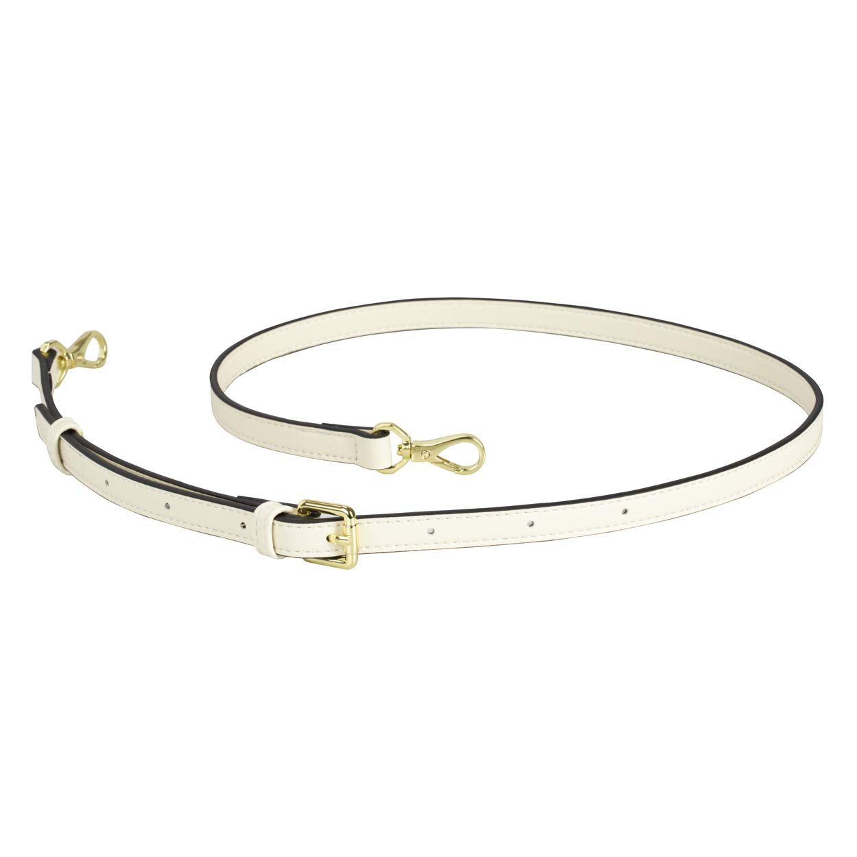 Allzedream Leather Purse Strap Replacement Crossbody Handbag Long Adjustable (White)