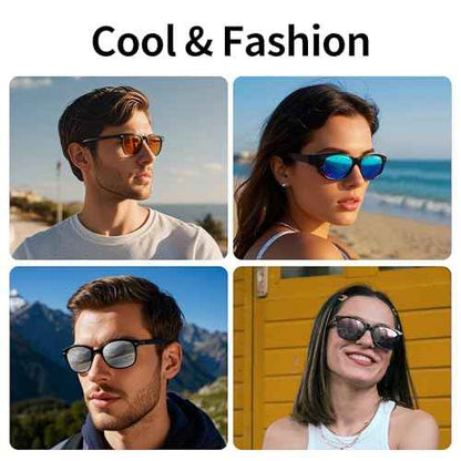 HiBloks 4Pcs Polarized Clip Compatible with Ray-Ban Meta Wayfarer & Gen 2 (RW4008/RW4012 Large), Color Changing Clip Set for Rayban Meta Gen 2 Smart Glasses Discoloration Clip (Gray+Pink+Blue+Orange)