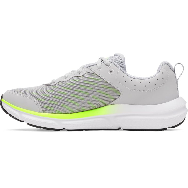 Under Armour Men's Charged Assert 10, (013) Mod Gray/High Vis Yellow/Black, 12.5, US