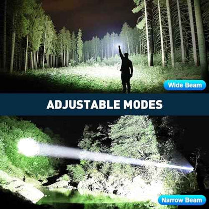 Rechargeable LED 90,000 High Lumens Flashlights, 2 Pack Super Bright Flash Light with Cob, 7 Modes Waterproof Powerful Flashlight for Home (L-2P)