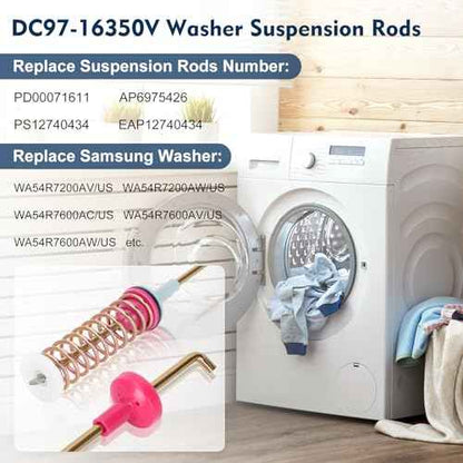 WA54R7600AW/US WA54R7600AV/US WA54R7200AW/US WA54R7600AC/US Sam-sung Washer Suspension Rods,27.5'' DC97-16350V Washer Suspension Rods OEM Damper Assembly Sam-sung Washer Replacement Parts