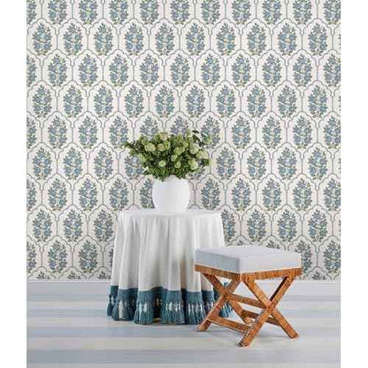 NuWallpaper x Society Social Floral Bazaar Green and Blue Peel and Stick Wallpaper, SSS6316