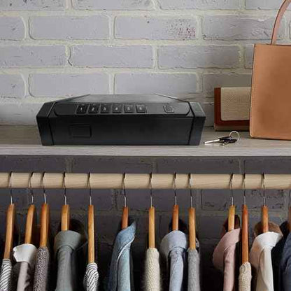 [ 25% Larger capacity ] Gun Safe for Pistols, Biometric Handgun Safe box, Mounted Handgun Safe Quick Access Security Safe with Fingerprint Keypad Lock for Home nightstand
