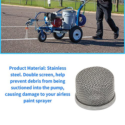 181073 or 181-073 Inlet Strainer Screen Filter with 1/2" NPT Thread Stainless Steel for Airless Paint Sprayer 455 495 Ultra 500 Ultra Max 695