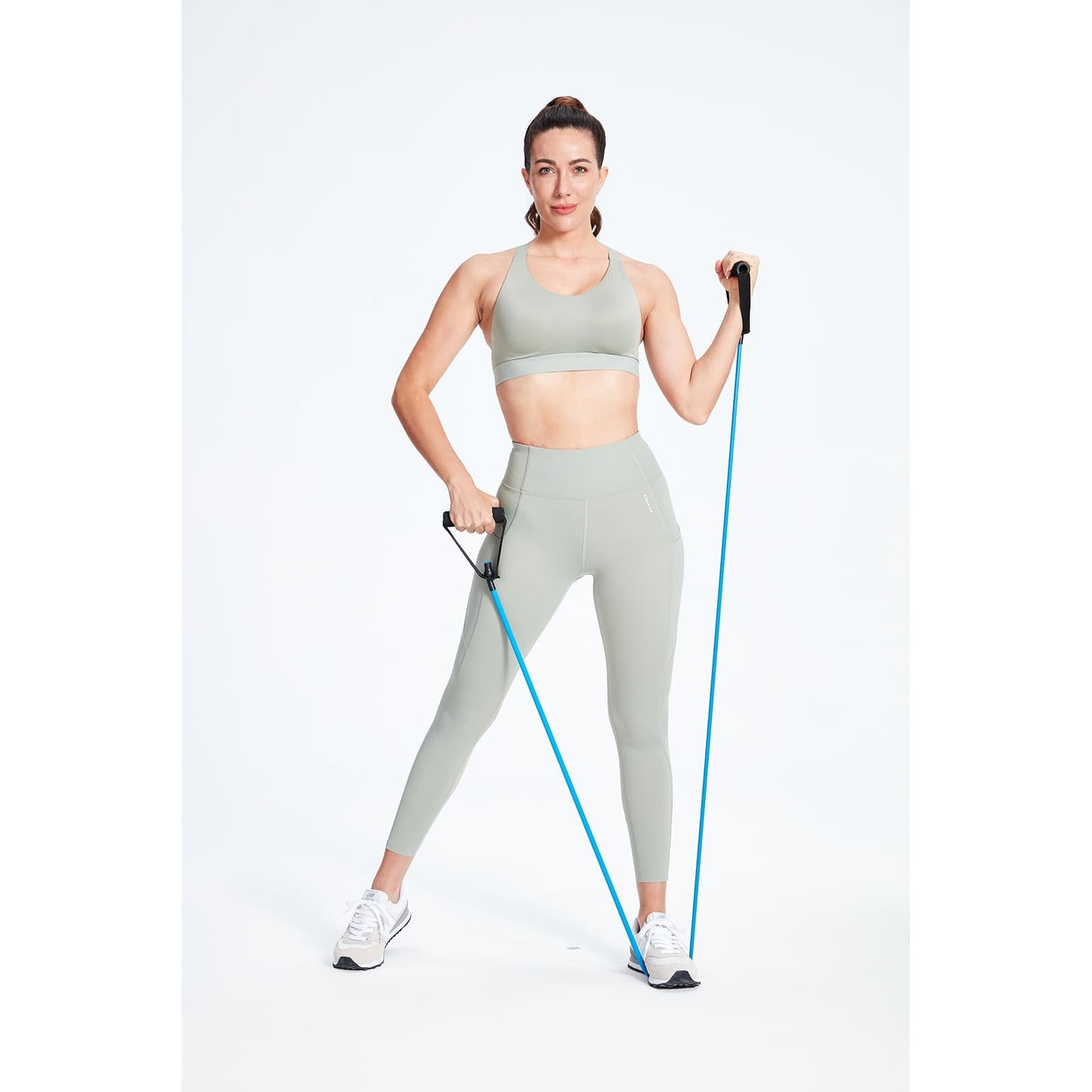 Resistance Bands with Handles for Working Out Women and Men, Exercise Bands with Door Anchor, Stretch Bands for Home Workouts, Simple Guide Included