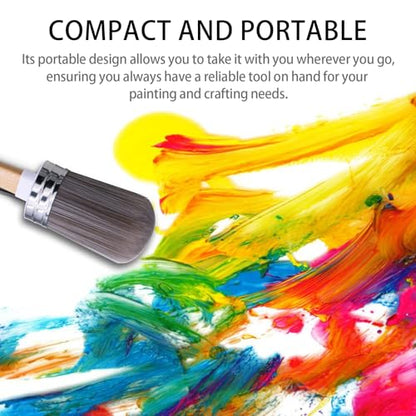 Round Chalk Paint Brush for Furniture Paint Painting Wax, 2 Inches Washable Reusable DIY Painting Wall Paint Stencil Wood Stain Brush