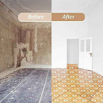 Zonon 4 Pieces Reusable Tile Stencil Floor 12 x 12 Inches Wall Templates Tile Pattern Stencil Drawing Templates for DIY Scrapbooks Wall Floor Fabric Decors(Trendy Style)