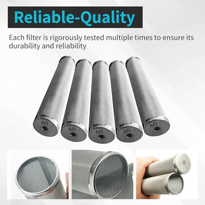 5 Pack 730-067 60 Mesh Fluid Manifold Filter Compatible with Titan Impact 440, 740, 1040i, 640i, 840i, Elite 2000, PowrPin 3500, 5500, and More Models Paint Sprayer Filter